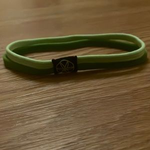 Nonslip double-banded grip headband